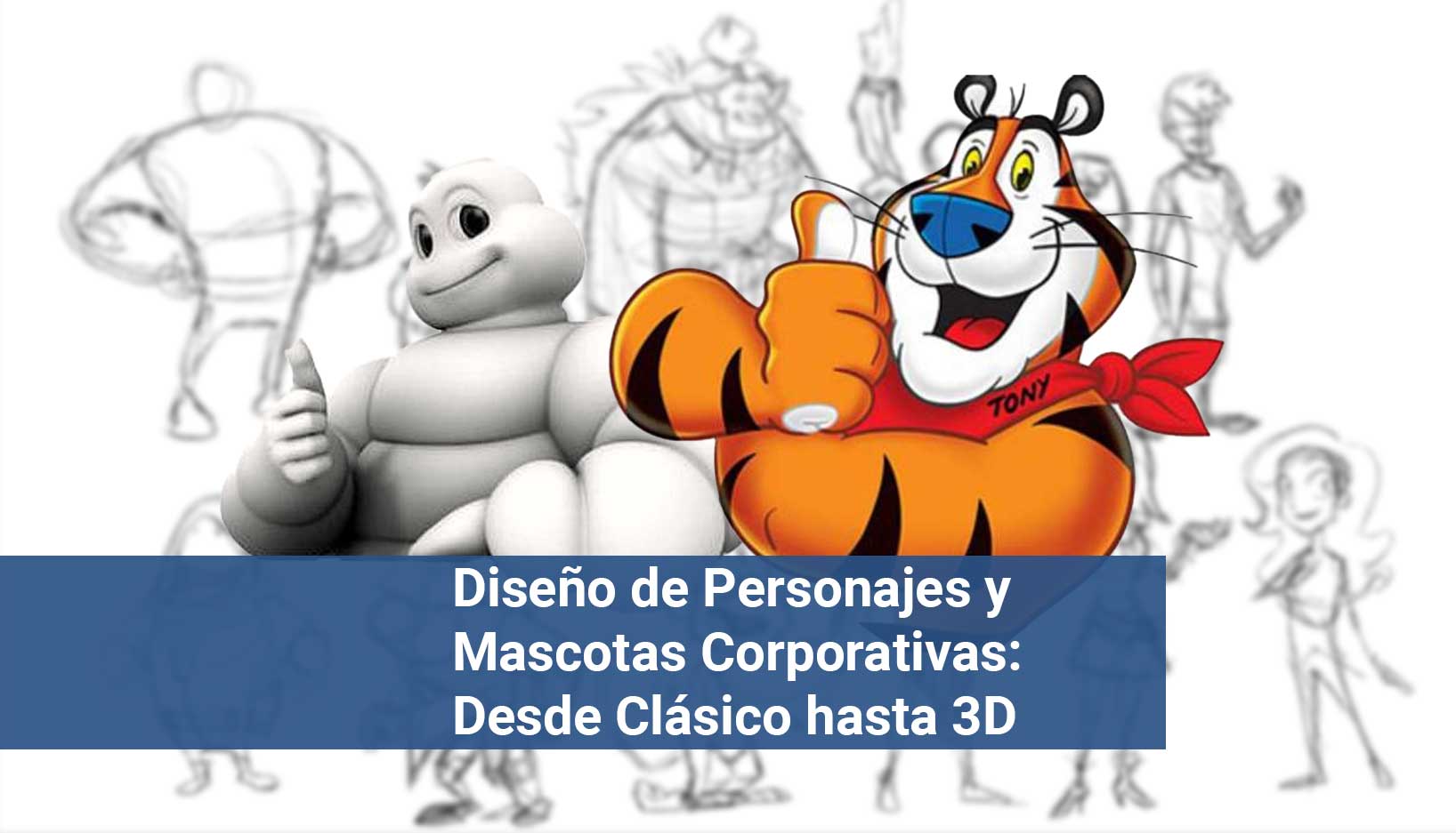 Diseño de personajes 3D para imagen corporativa